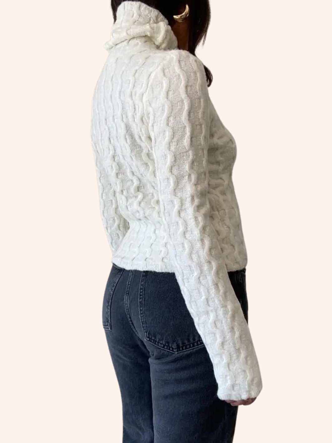 Ella Cable Turtleneck Sweater